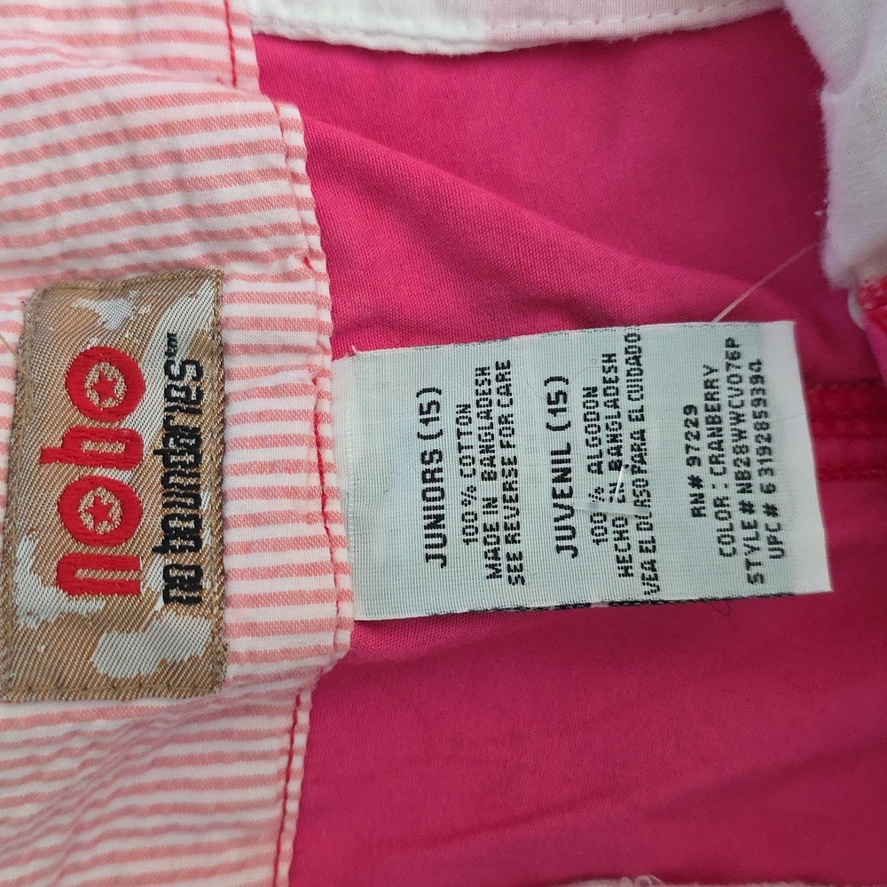 (J32) No Boundaries Juniors Sz 15 Pink Floral  Shorts - Picture 6 of 6